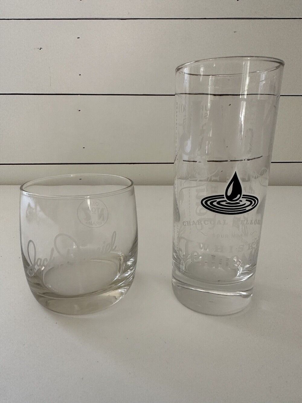Jack Daniel’s Glasses Lot Of 2 - Highball And Lowball Glass